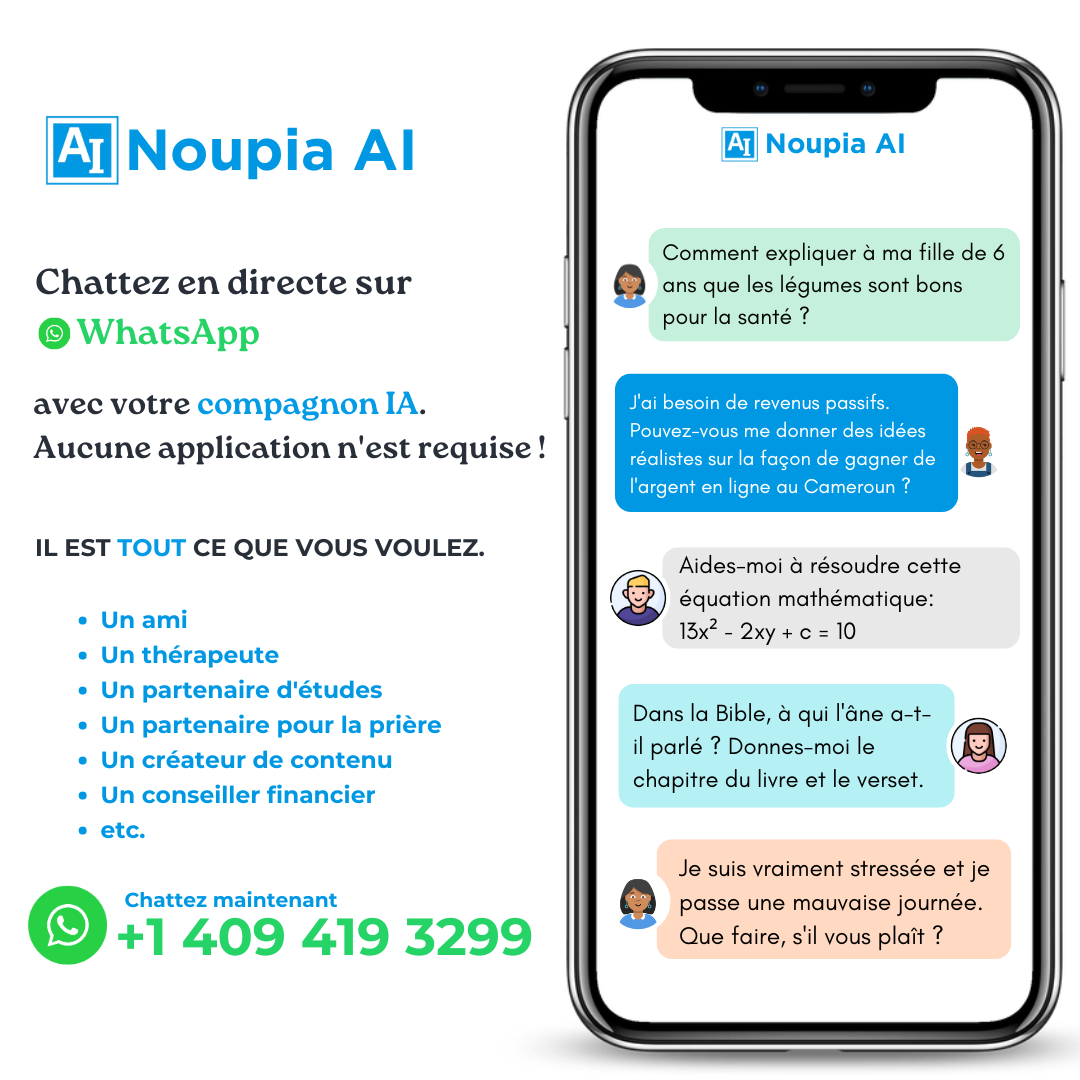 Noupia AI - Ton Compagnon IA sur WhatsApp